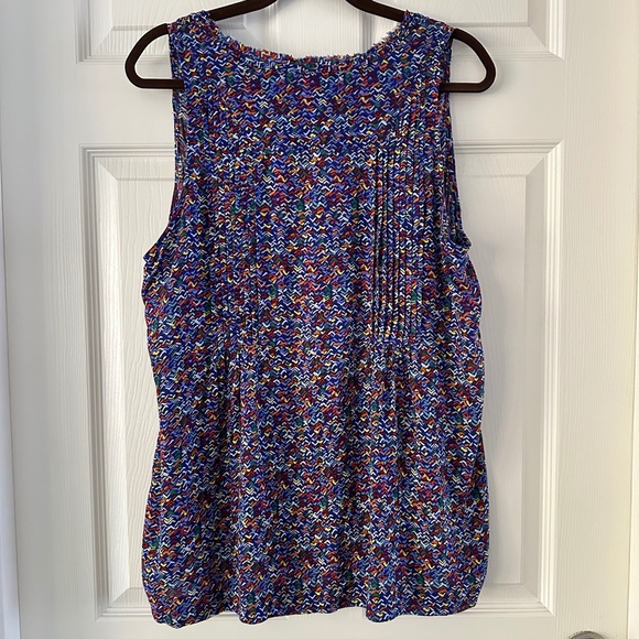 Anthropologie | Lila Pintuck Sleeveless Top Small - Picture 6 of 10